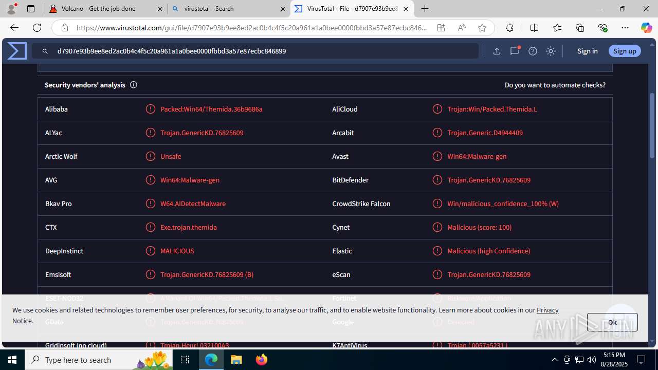 Malware analysis https://volcano.wtf/ Malicious activity | ANY.RUN ...