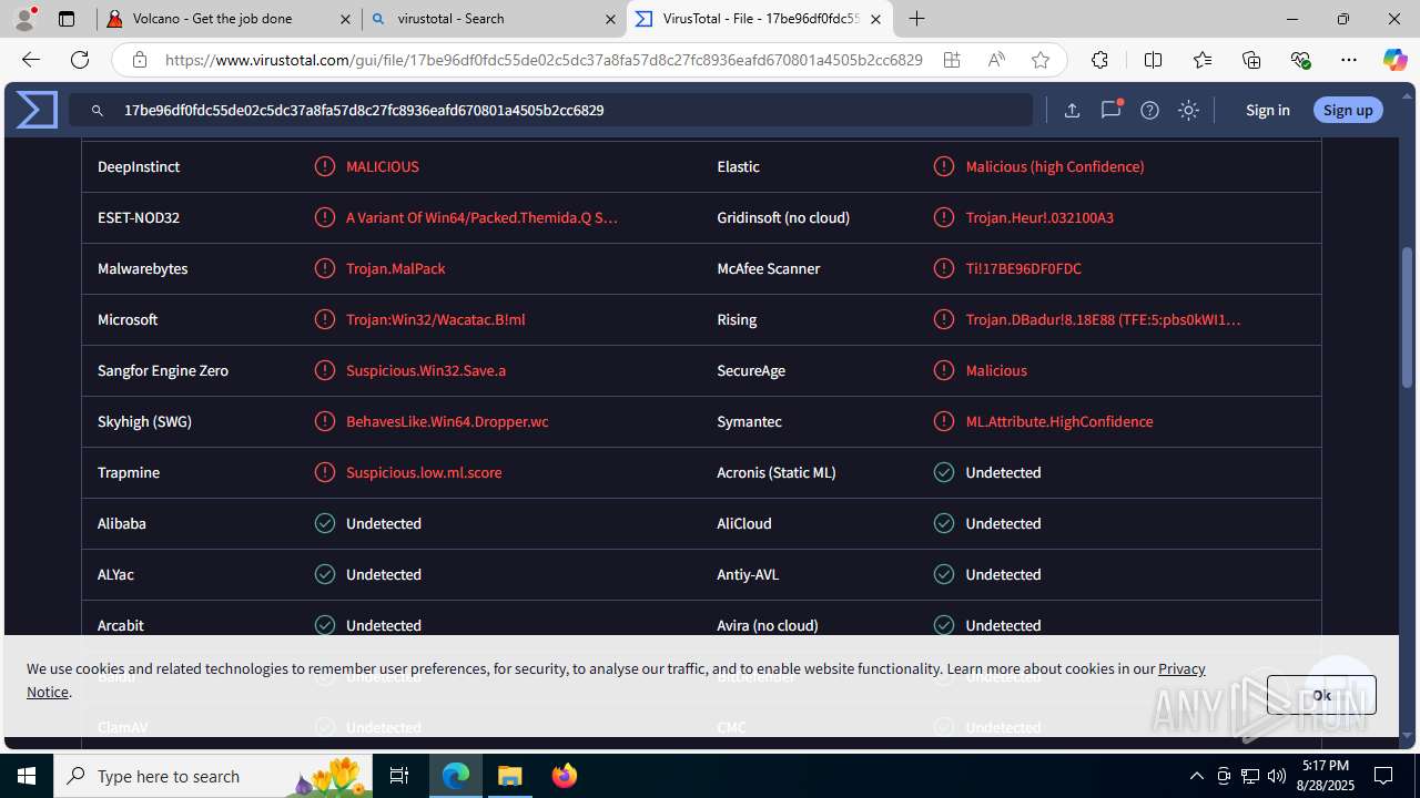 Malware analysis https://volcano.wtf/ Malicious activity | ANY.RUN ...