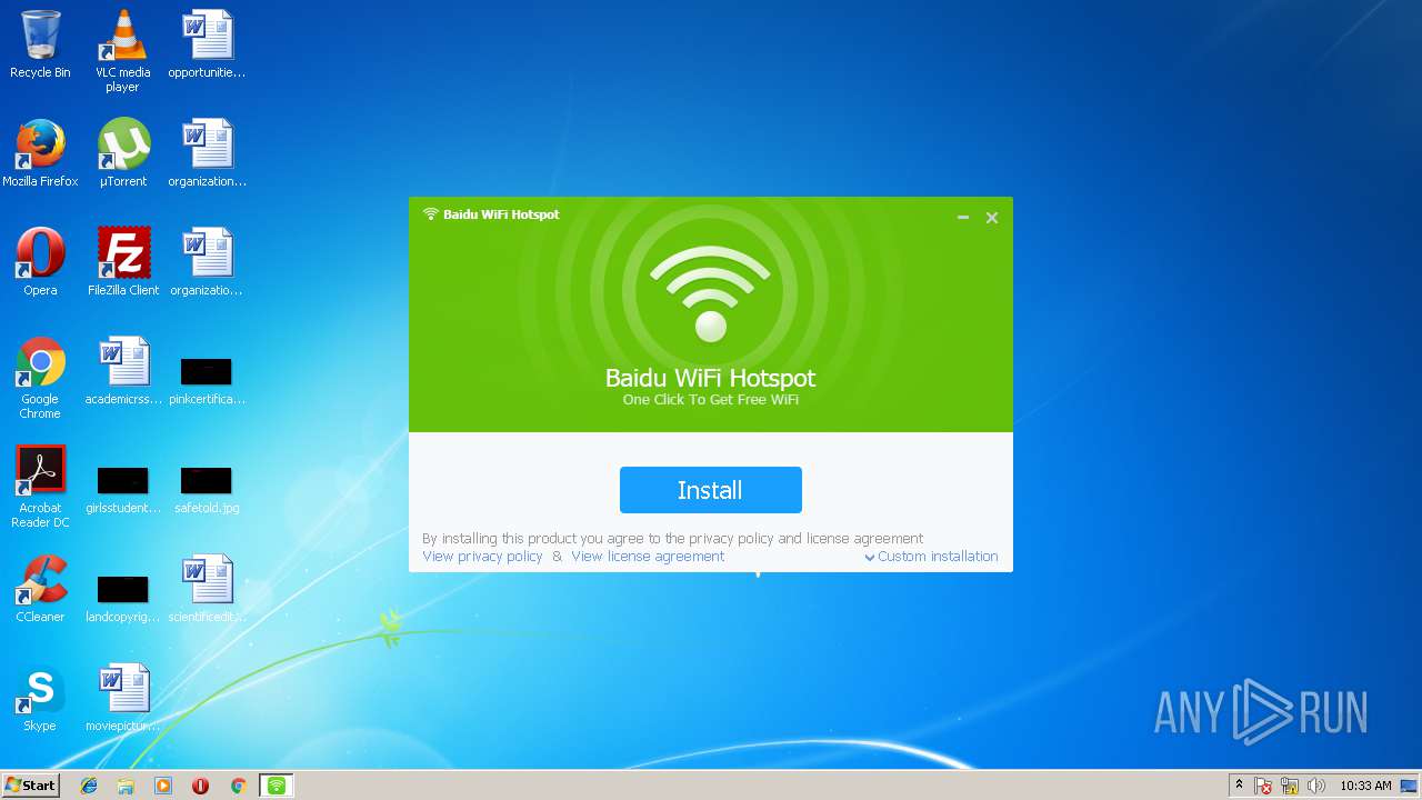 baidu wifi hotspot provides no internet access