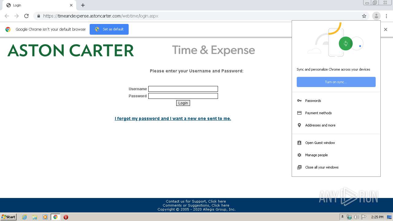 Analysis Https TimeAndExpense AstonCarter webtime login aspx No Analysis Https TimeAndExpense AstonCarter webtime login aspx No