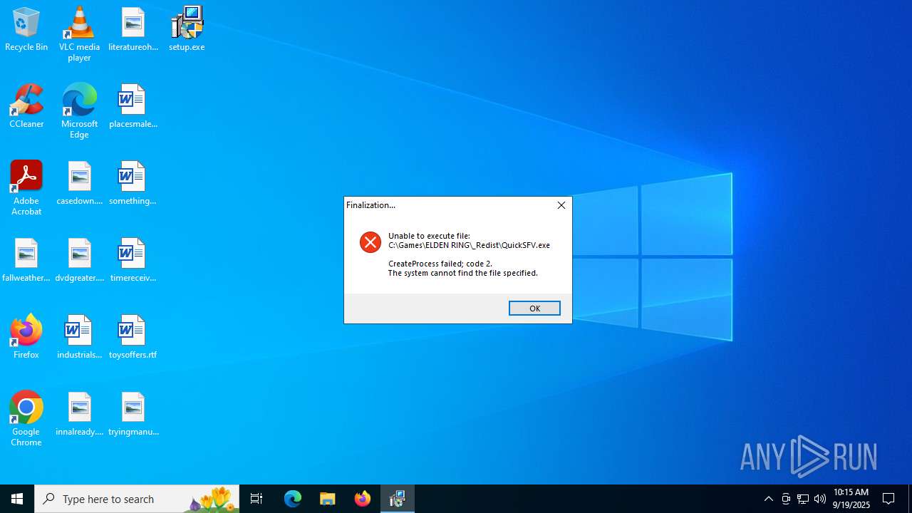 Malware analysis setup.exe Malicious activity | ANY.RUN - Malware ...