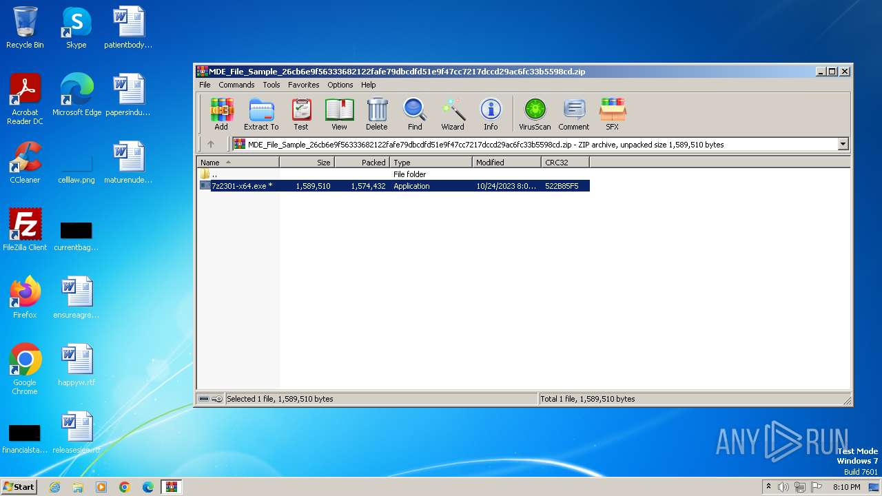 Malware analysis MDE_File_Sample ...