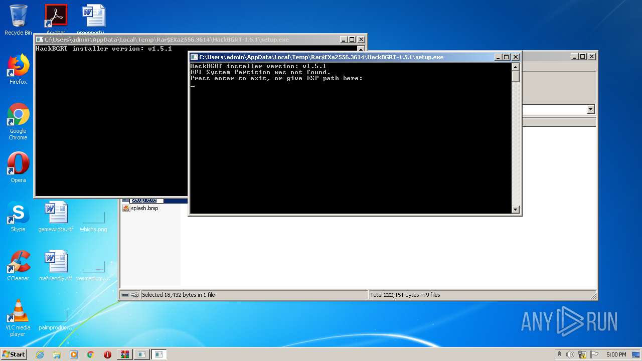 Malware analysis HackBGRT-1.5.1.zip Malicious activity | ANY.RUN ...