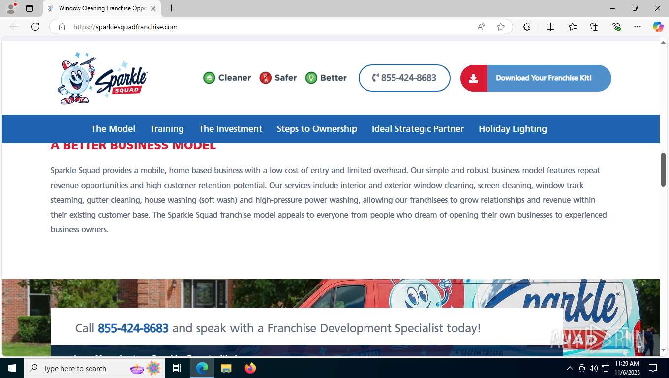 Malware analysis www.sparklesquadfranchise.com/ Malicious activity ...
