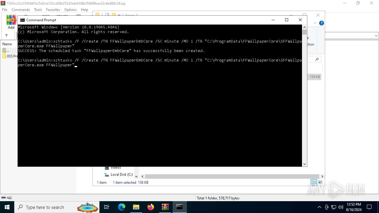 Malware analysis  1387ec22a3391647e25d2cb722cd89e255d3ebfe586cf5f699eae22c6e008c34.zip  Malicious activity | ANY.RUN - Malware Sandbox Online