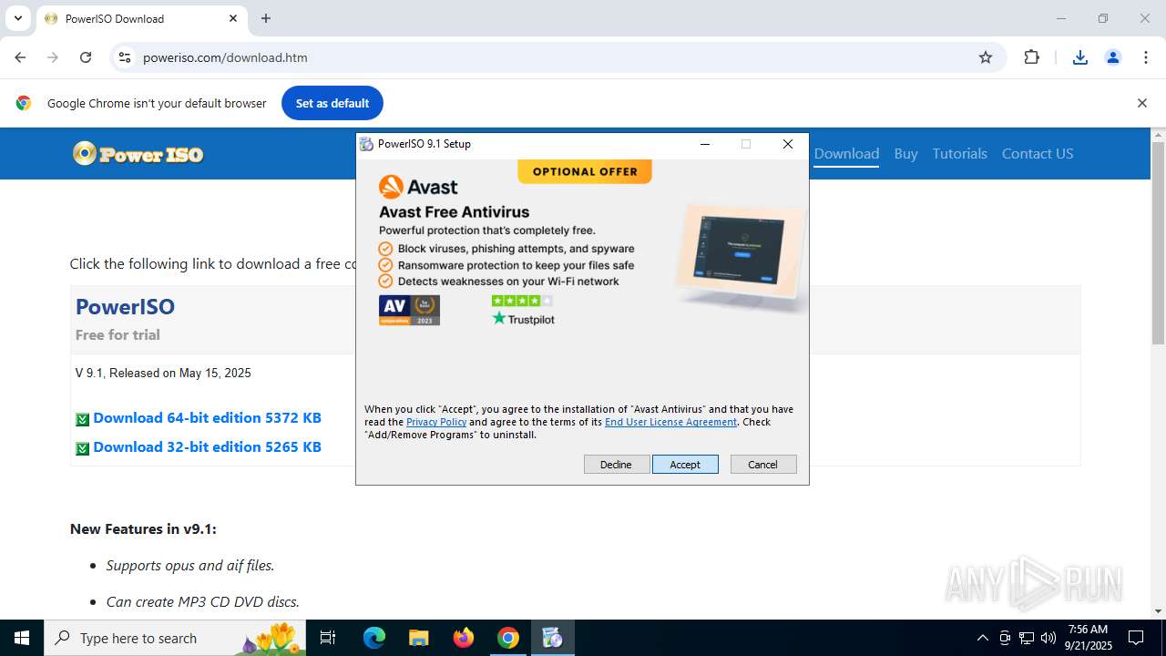 Malware analysis www.poweriso.net Malicious activity | ANY.RUN ...