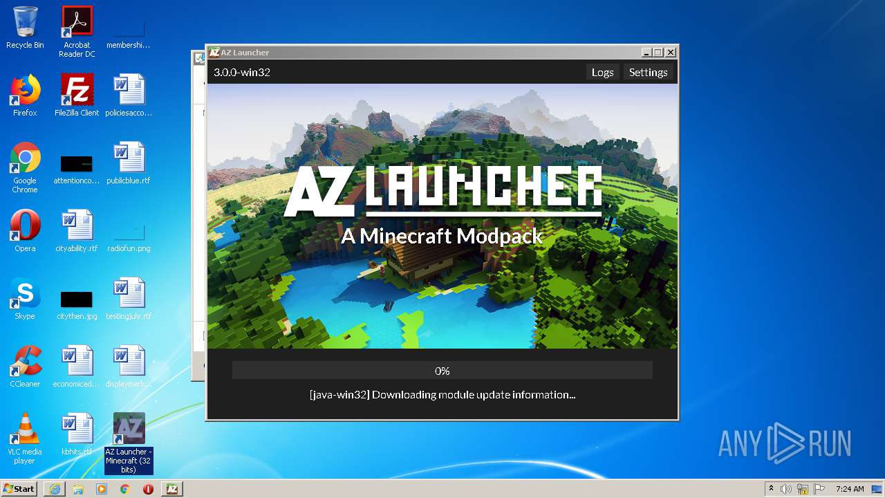 Malware analysis www.az-launcher.nzstaticlauncheriAZ-Launcher_Installer.exe  Malicious activity | ANY.RUN - Malware Sandbox Online