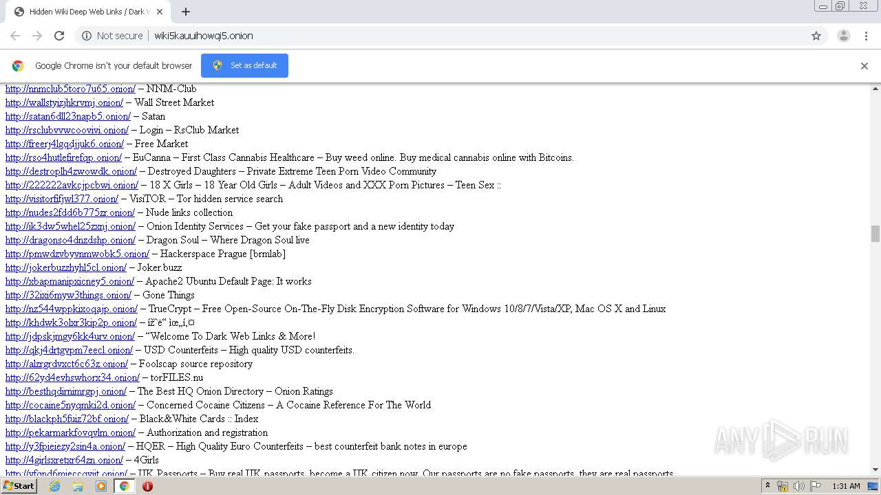 Malware analysis http://wiki5kauuihowqi5.onion Malicious activity | ANY.RUN  - Malware Sandbox Online