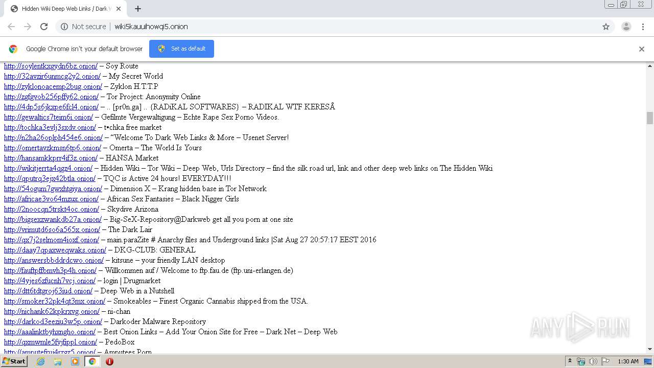 Malware analysis http://wiki5kauuihowqi5.onion Malicious activity | ANY.RUN  - Malware Sandbox Online