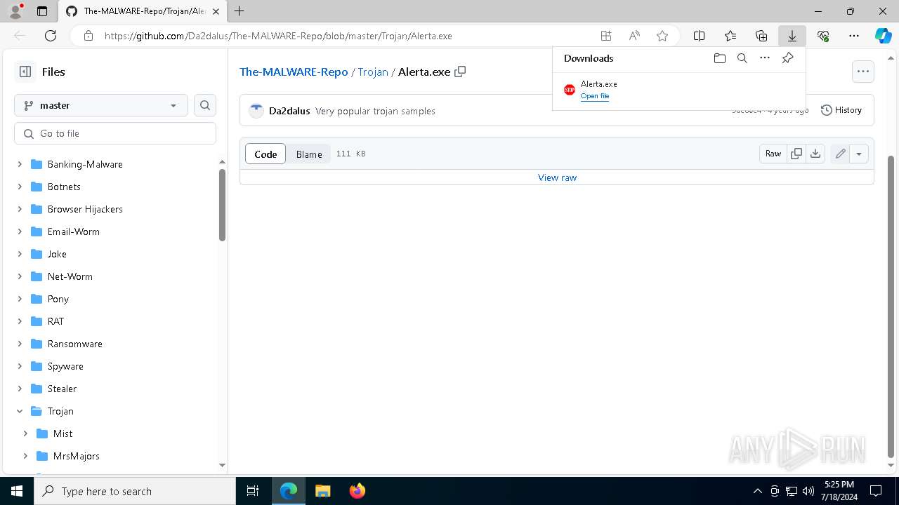 Malware analysis https://github.com/Da2dalus/The-MALWARE-Repo/blob ...