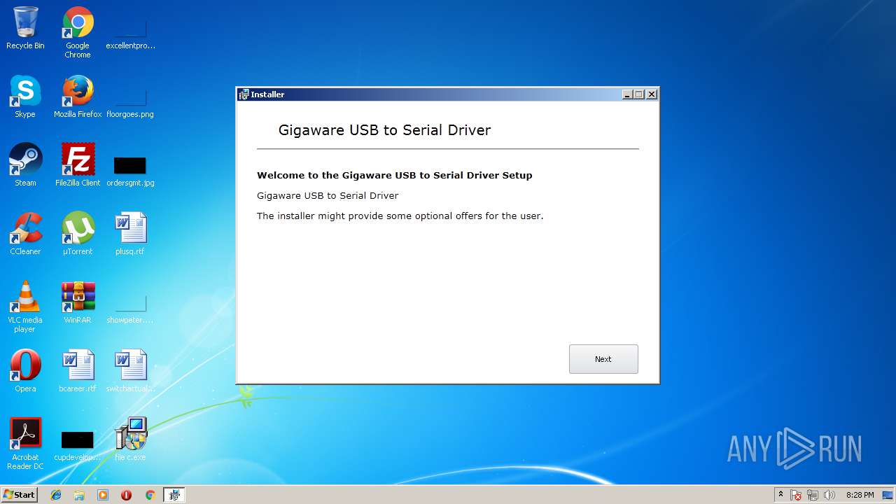 gigaware usb to serial driver download windows 7