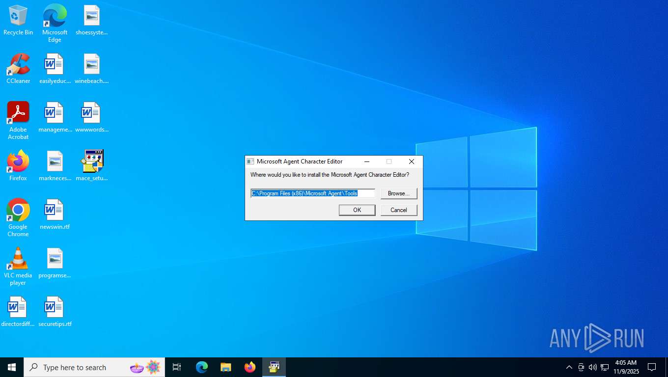 Malware analysis mace_setup.exe Malicious activity | ANY.RUN - Malware ...