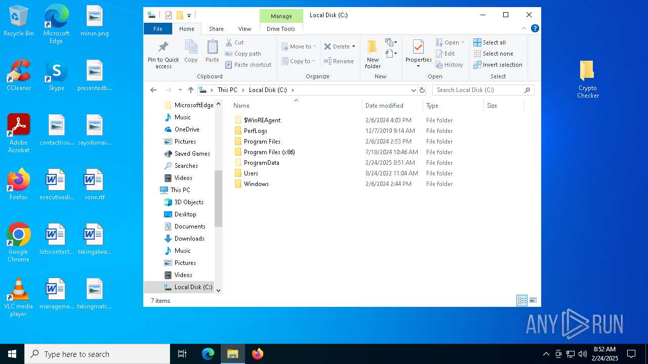 Malware analysis Crypto Checker.rar Malicious activity | ANY.RUN - Malware  Sandbox Online