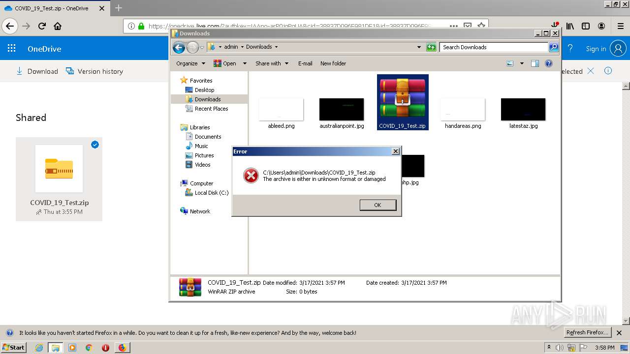 Malware analysis https://1drv.ms/u/s!AuEdmG8JfYM4jHEJ6Pmqz9I4D4FA?e ...