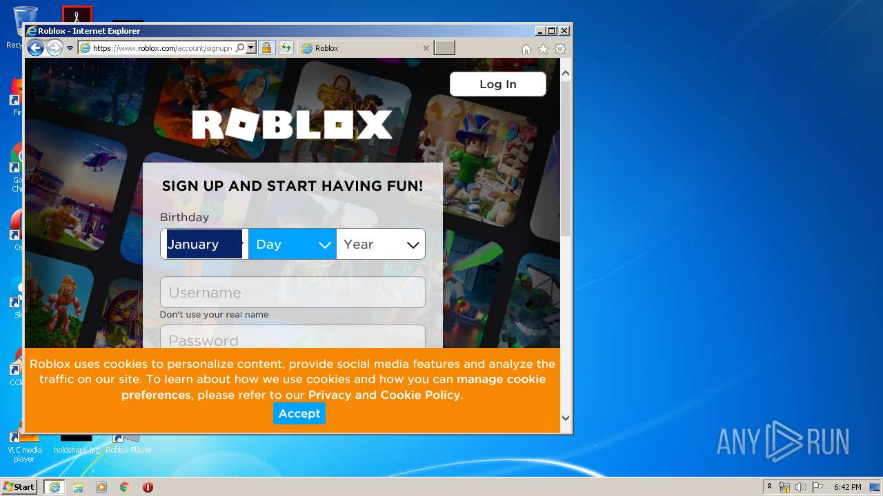 Roblox Player.exe profile at Startupxplore
