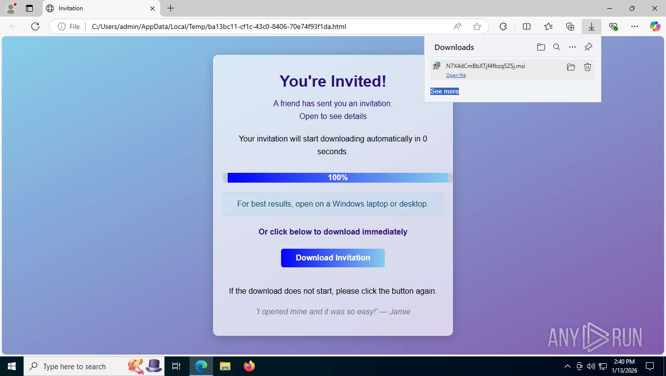 Malware analysis ...