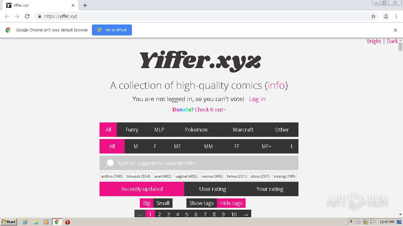 xxxborat Malware analysis https://yiffer.xyz/ No threats detected | ANY.RUN -  Malware Sandbox Online
