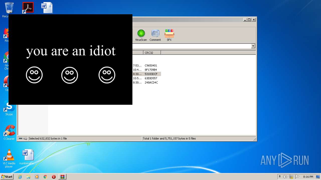 Malware Analysis Youareanidiot Zip Malicious Activity Any Run Malware Analysis Youareanidiot Zip Malicious Activity Any Run