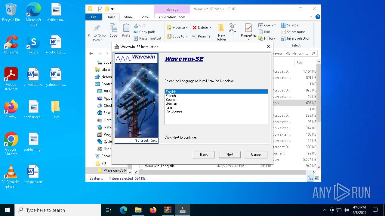 Wavewin Malware analysis Wavewin-SE Menu H.P.10.zip Malicious activity | ANY ...