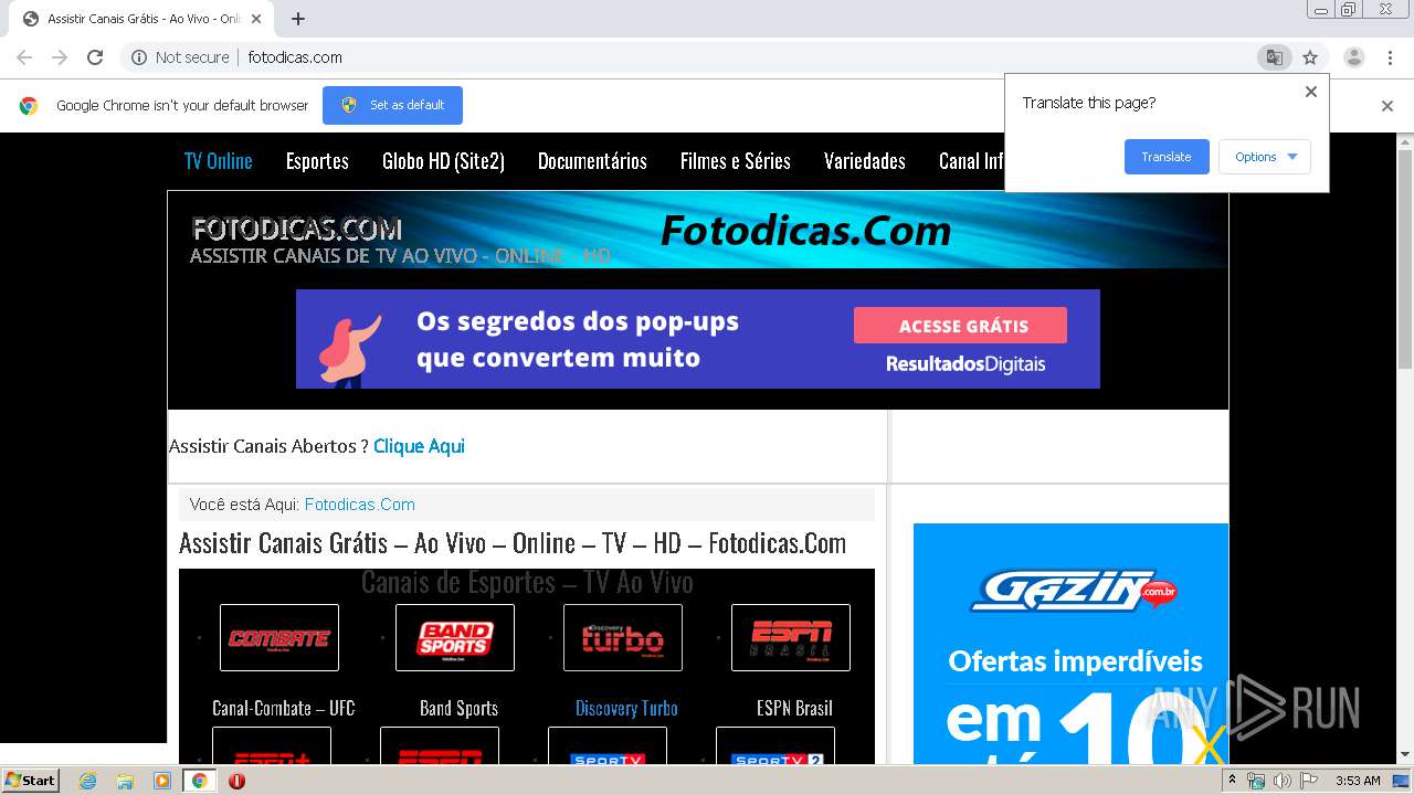 assistir canal combate fotodicas