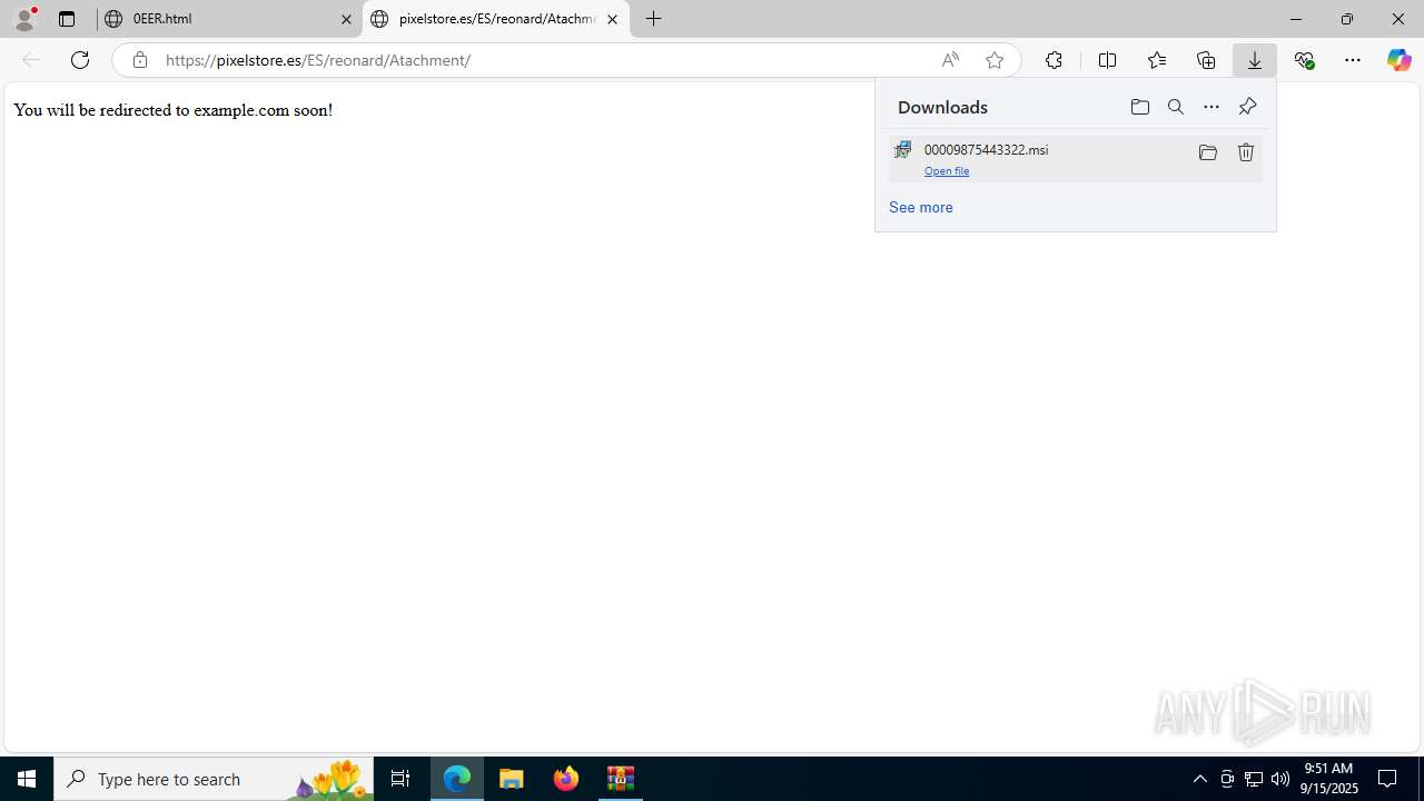 Malware analysis 0EER.zip Malicious activity | ANY.RUN - Malware ...