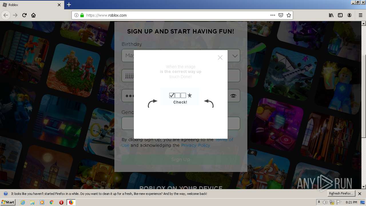 Https Www Roblox Com Any Run Free Malware Sandbox Online - www.roblox sign in.com