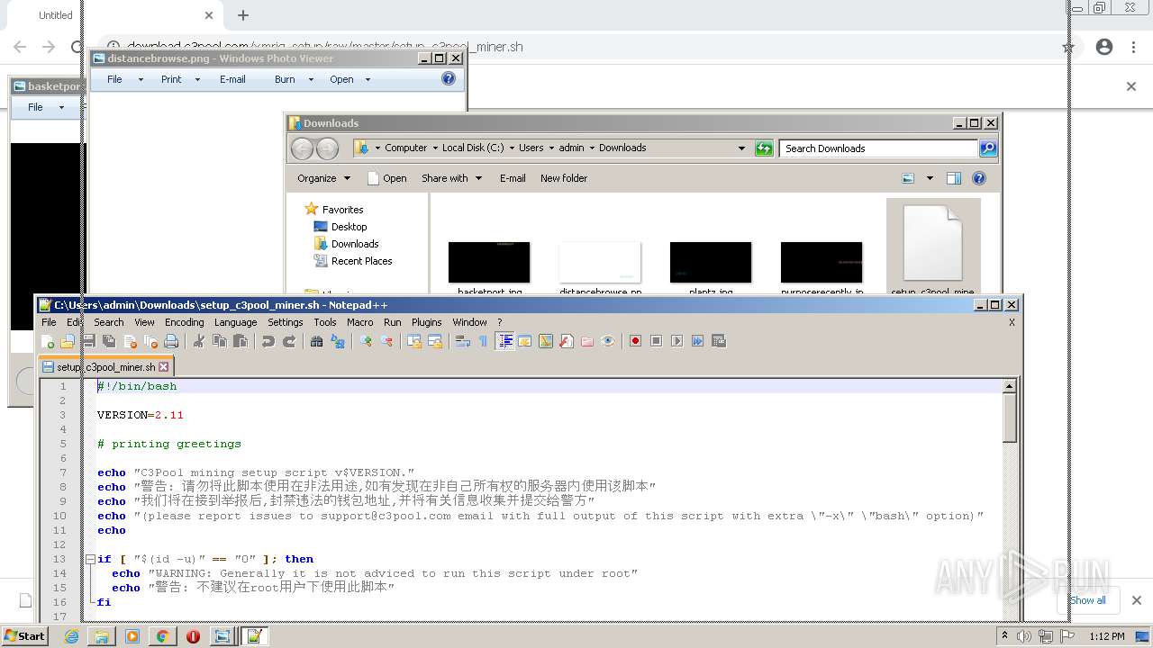 Malware analysis http://download.c3pool.com/xmrig_setup/raw/master ...