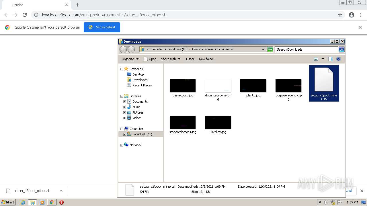 Malware analysis http://download.c3pool.com/xmrig_setup/raw/master ...