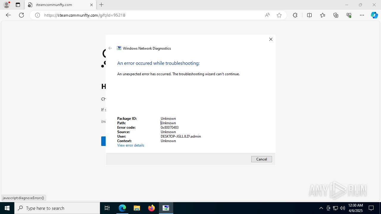 Malware analysis https://steamcommunity.com/linkfilter/?u=https%3A%2F ...
