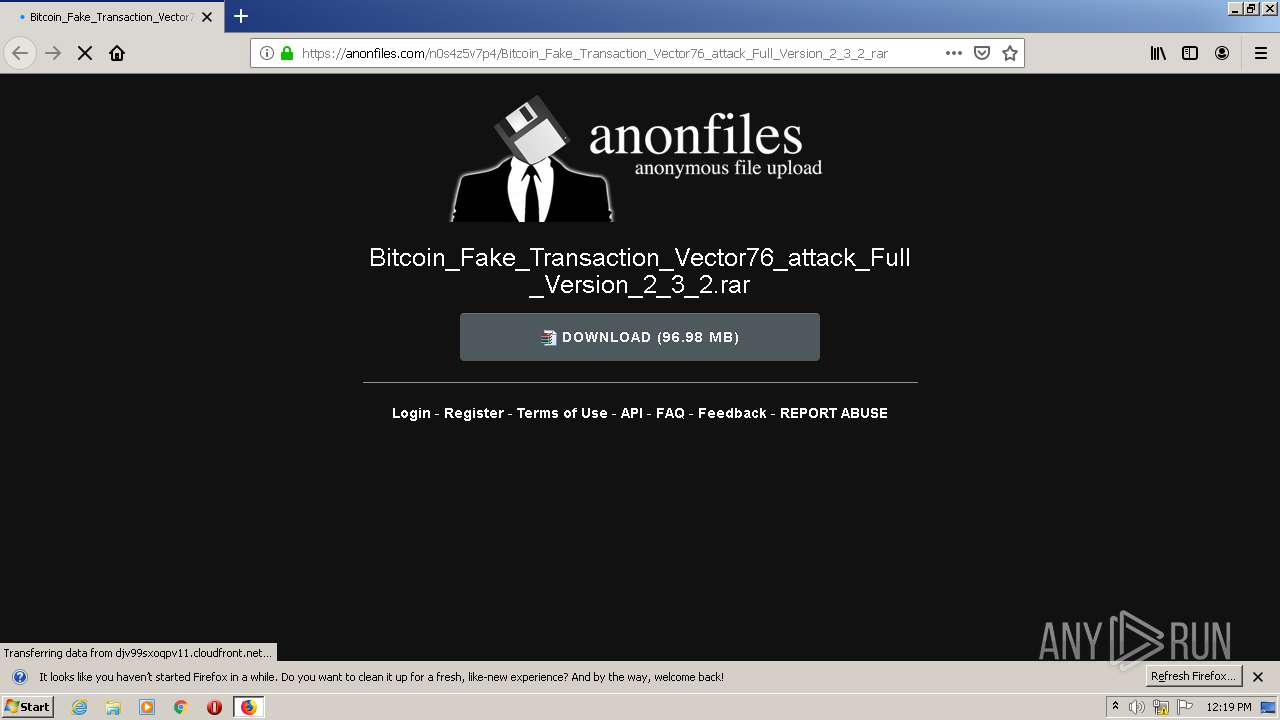 bitcoin fake transaction vector76 attack