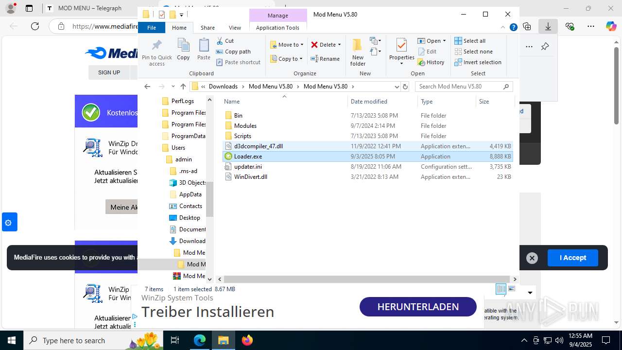 Malware analysis telegra.ph/MOD-MENU-02-11 Malicious activity | ANY.RUN ...