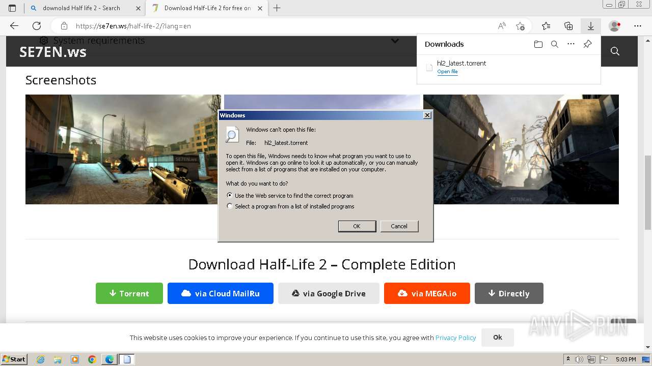 Malware Analysis Half-Life-2-Complete-Edition-By-Igruha.Torrent.