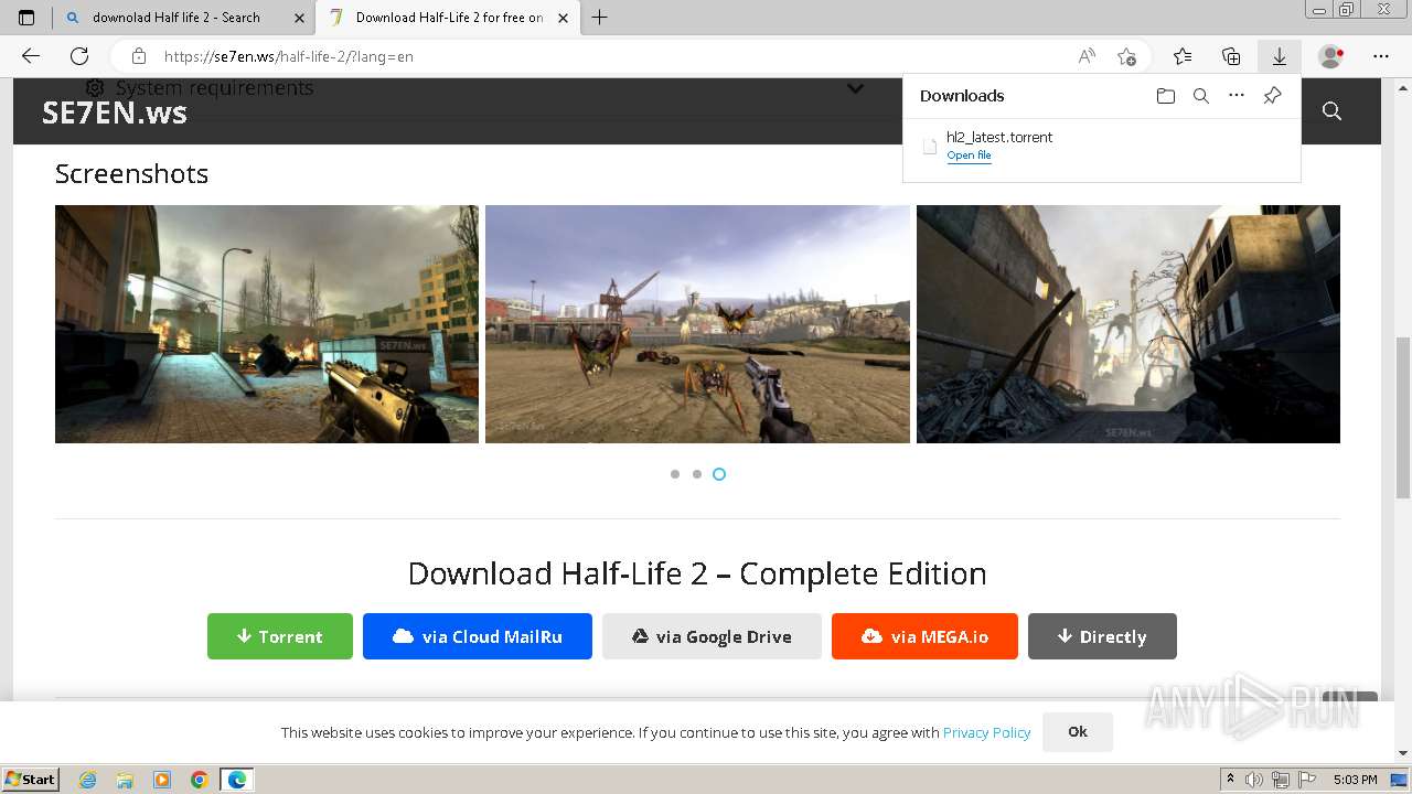 Malware Analysis Half-Life-2-Complete-Edition-By-Igruha.Torrent.