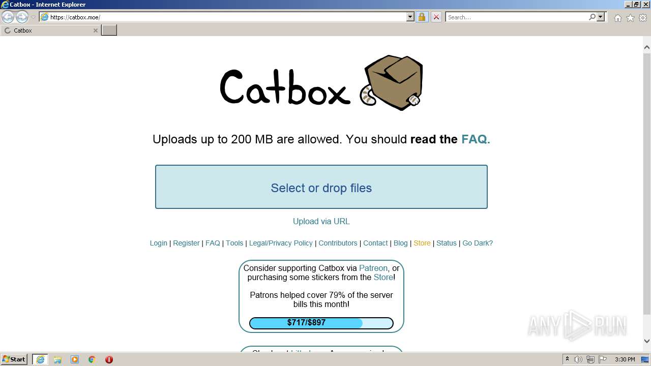 Malware analysis https//files.catbox.moe/ Malicious activity ANY.RUN
