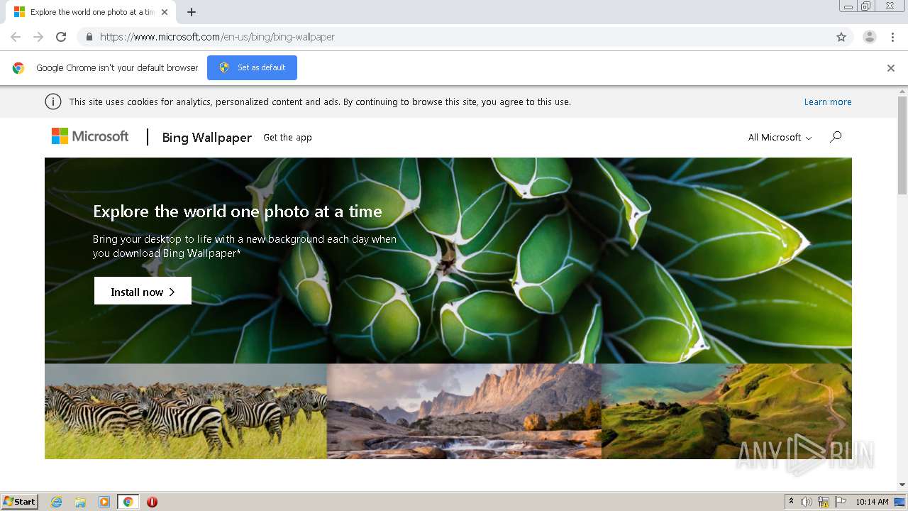 Malware analysis https://www.microsoft.com/en-us/bing/bing-wallpaper ...