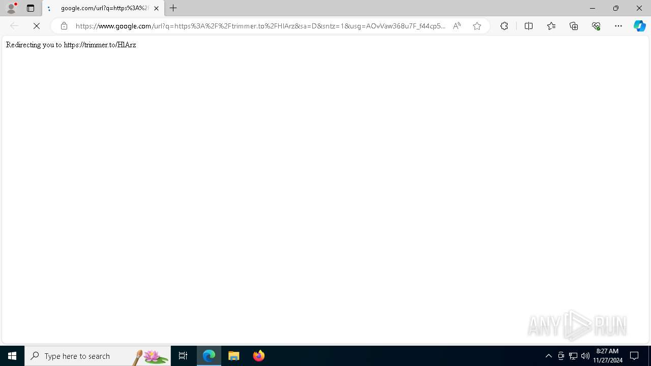 Malware analysis https://www.google.com/url?q=https%3A%2F%2Ftrimmer.to ...