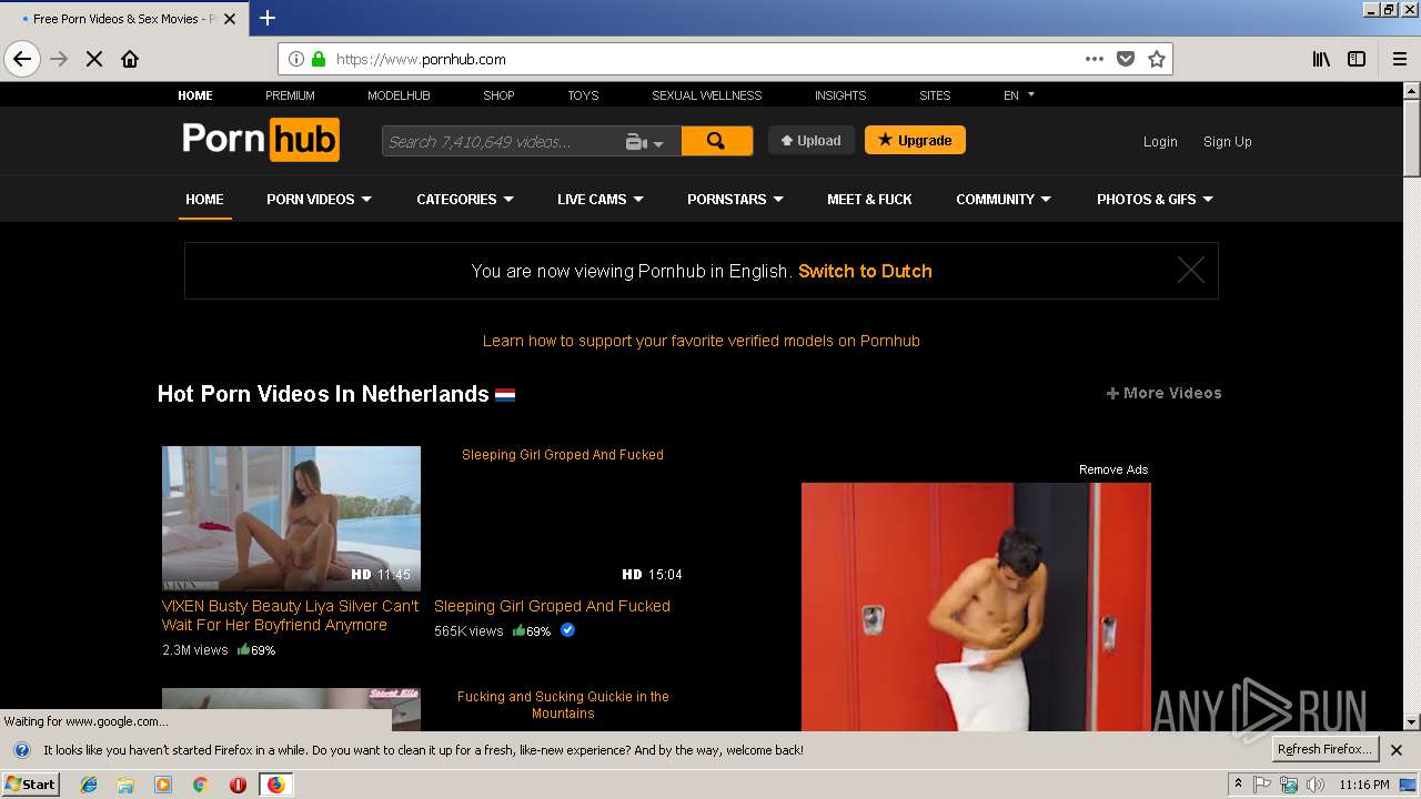 Malware analysis https://www.pornhub.com Malicious activity | ANY.RUN -  Malware Sandbox Online