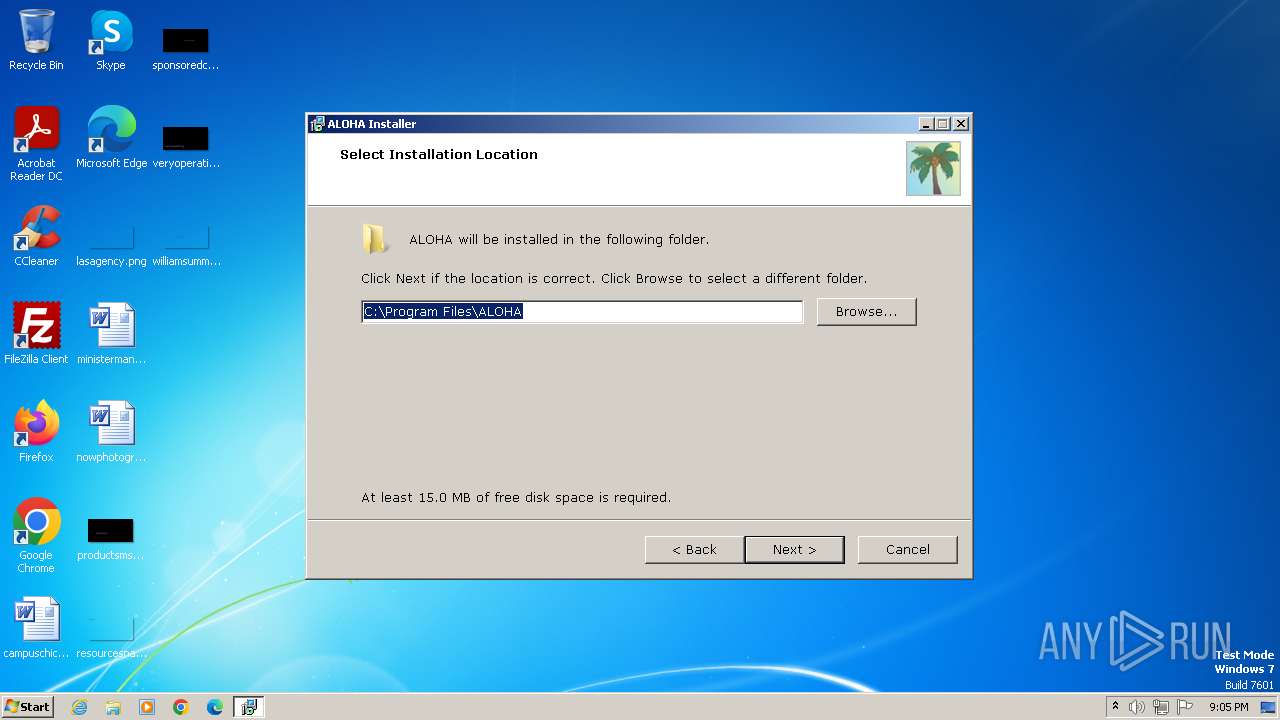 Malware analysis aloha547installer.exe Malicious activity | ANY.RUN -  Malware Sandbox Online