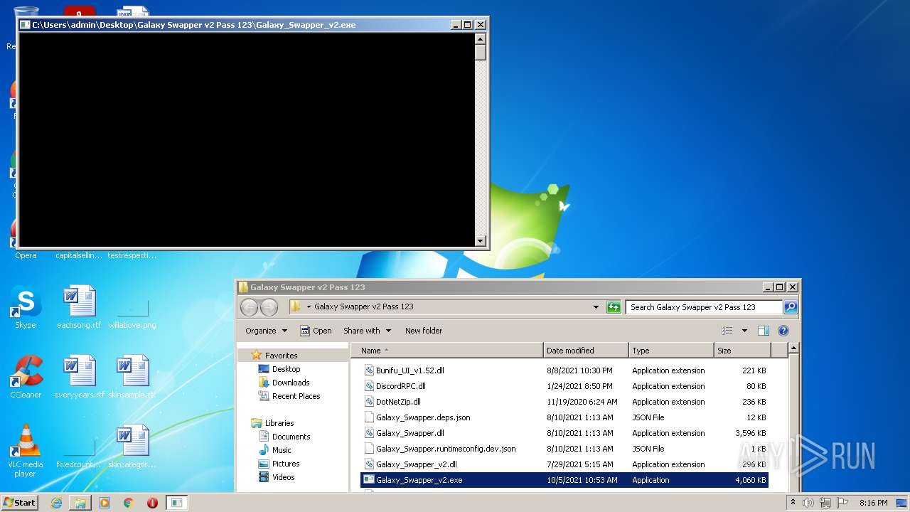 Malware analysis Galaxy Swapper v2 Pass 123.zip Malicious activity |  ANY.RUN - Malware Sandbox Online