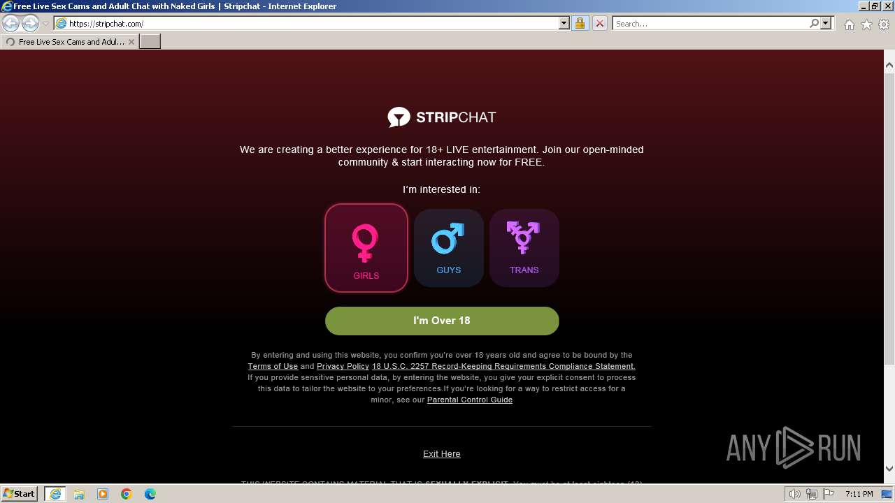 Malware analysis stripchat.com Malicious activity | ANY.RUN - Malware  Sandbox Online