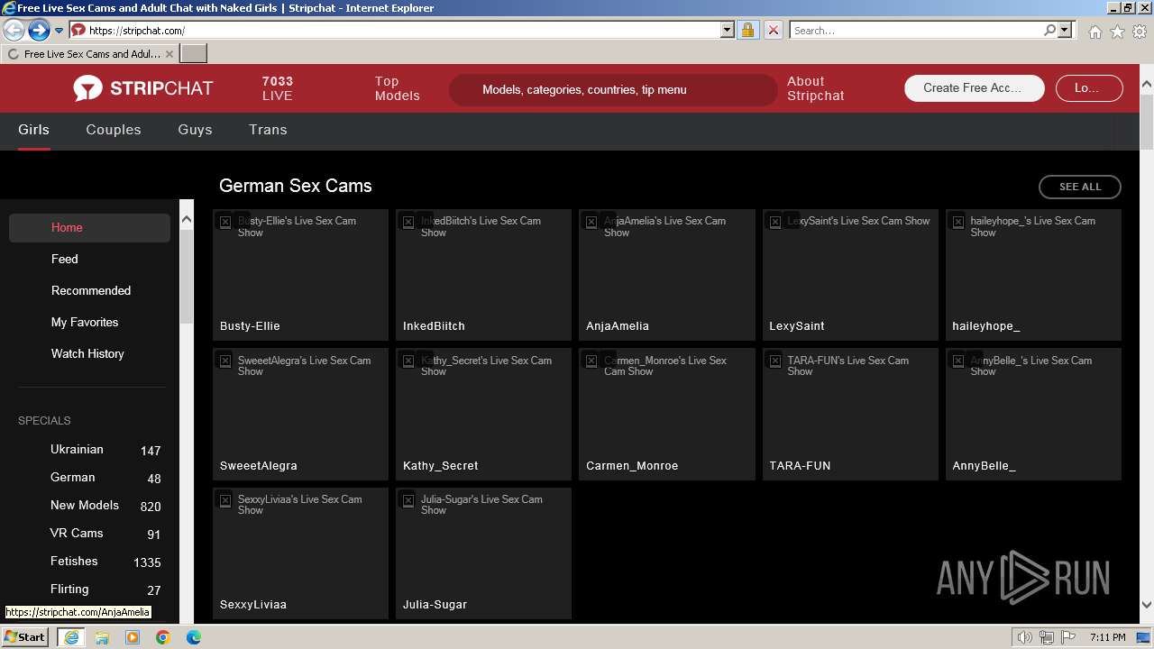 Malware analysis stripchat.com Malicious activity | ANY.RUN - Malware  Sandbox Online