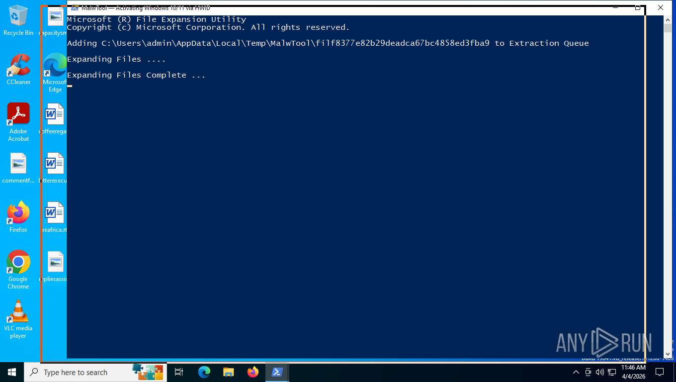 Malware analysis MalwTool.ps1 Malicious activity | ANY.RUN - Malware ...