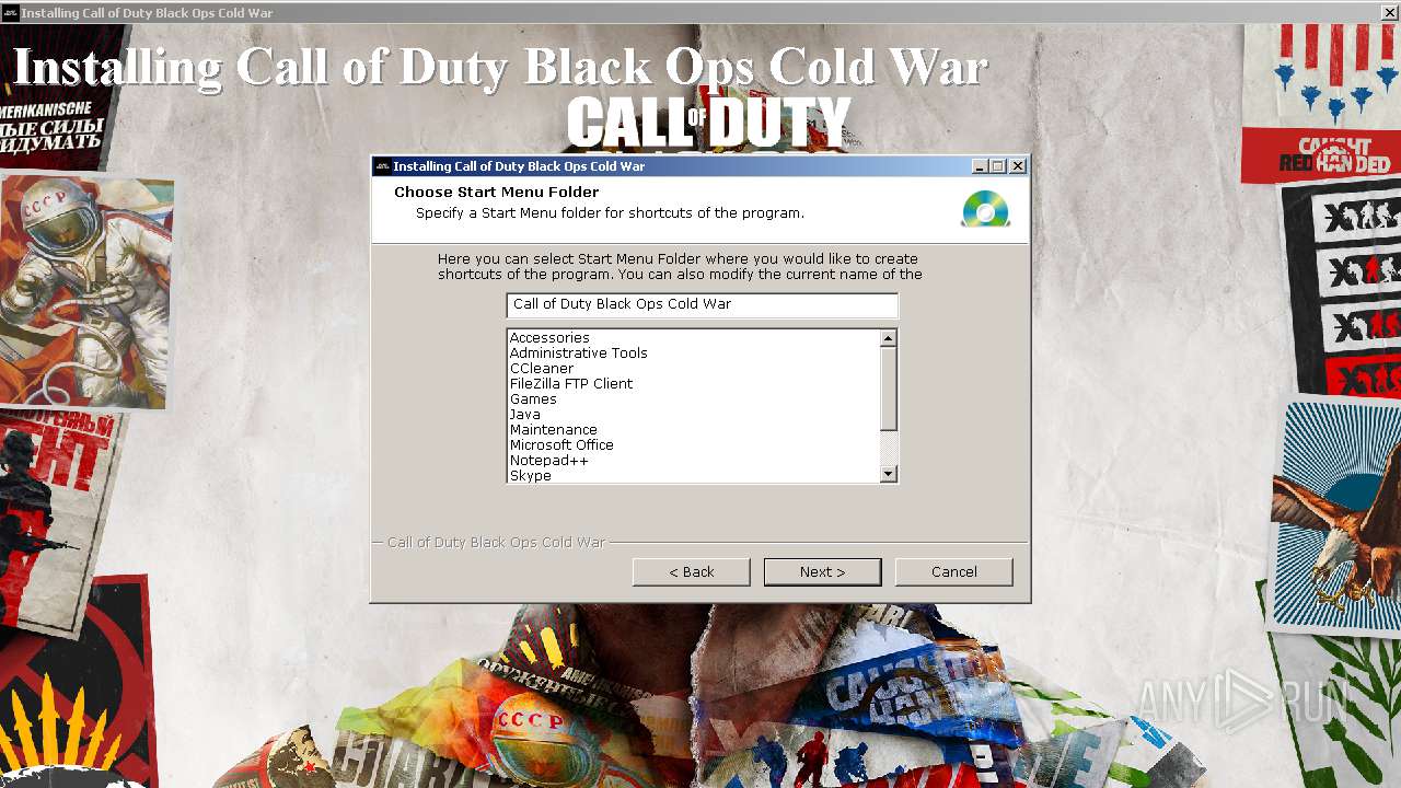 Malware analysis Call of Duty Black Ops Cold War Setup.exe Malicious  activity | ANY.RUN - Malware Sandbox Online