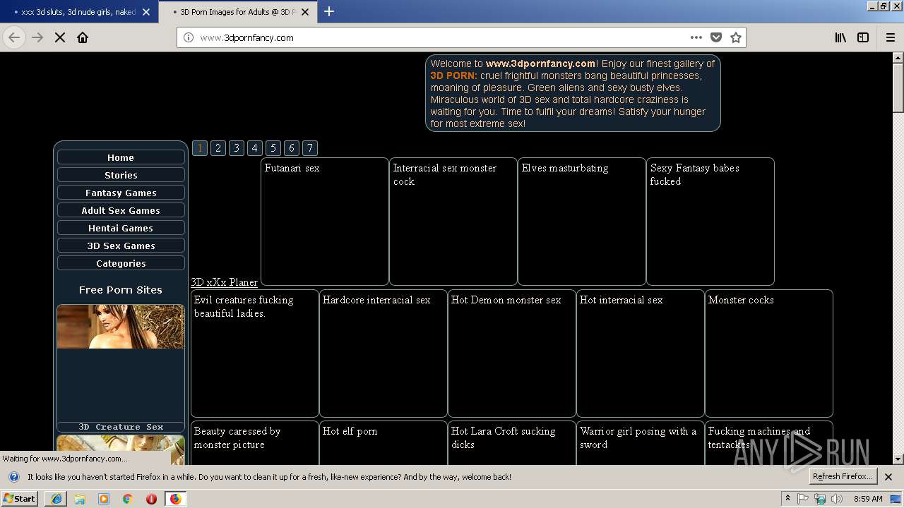 Malware analysis http://xxx3dsluts.com No threats detected | ANY.RUN -  Malware Sandbox Online