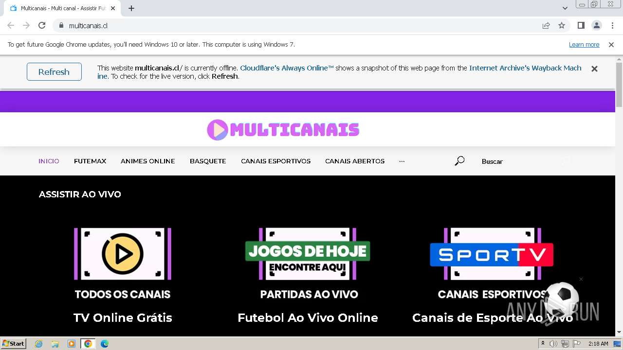 Futebol online multicanais