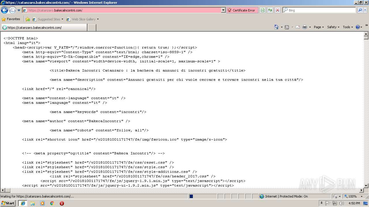 Malware analysis http:catanzaro.bakecalncontrii.com No threats detected |  ANY.RUN - Malware Sandbox Online