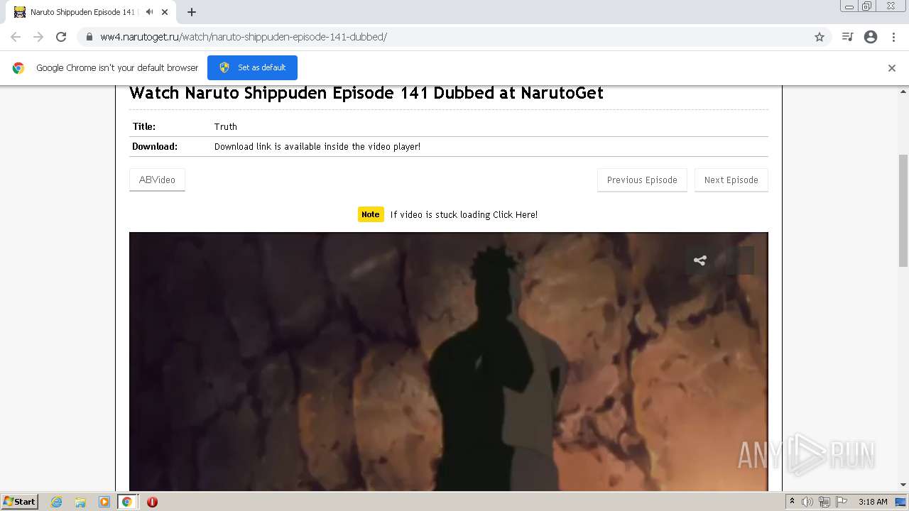 Https Ww4 Narutoget Ru Watch Naruto Shippuden Episode 141 Dubbed Any Run Free Malware Sandbox Online