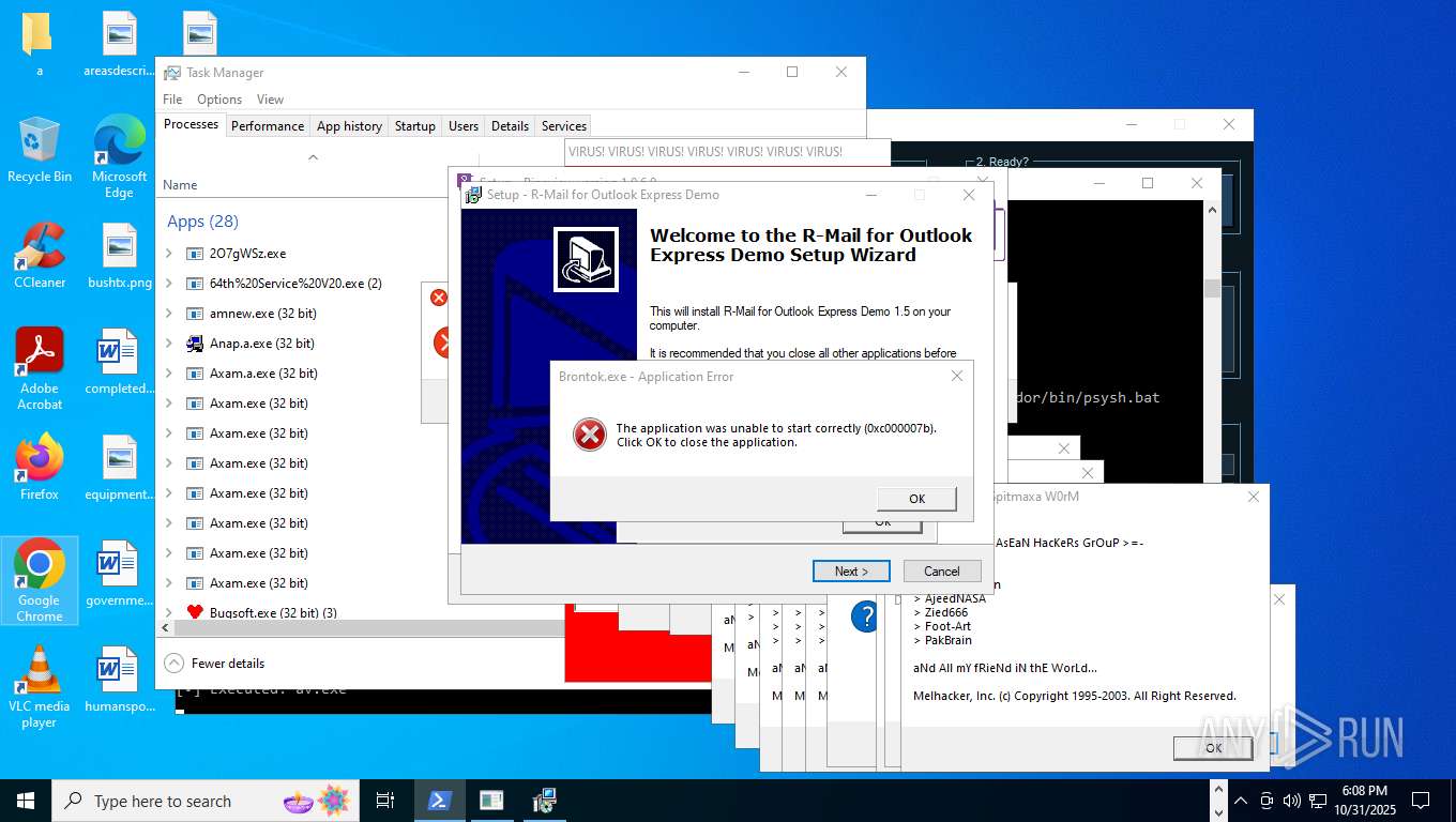 Analysis main.exe (MD5: C942A56638772644D847709D906FA23D) Malicious ...