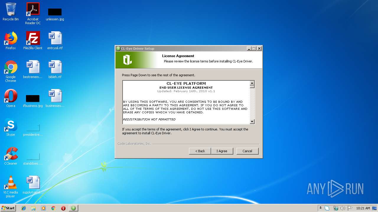 Cl eye driver 5.3.0.0341