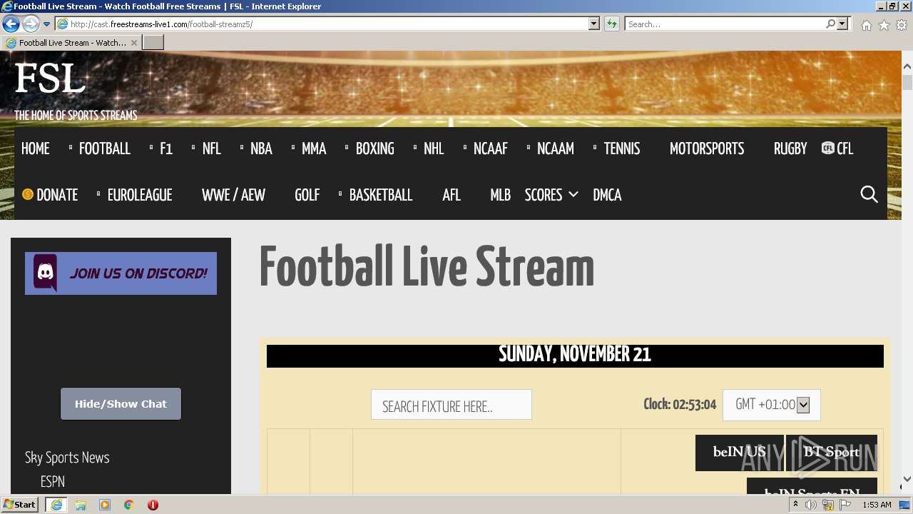 fsl the home of sports streams